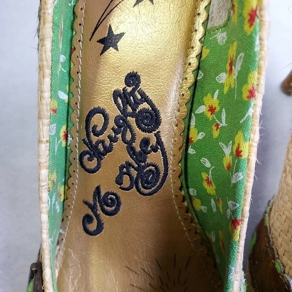 Naughty Monkey Green & Brown Size 10 Out Of Line 3 pump - Picture 7 of 12